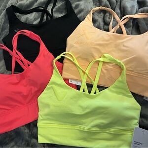lululemon athletica Sports Bras - Black, Pink, Yellow, Peach All New with tags!